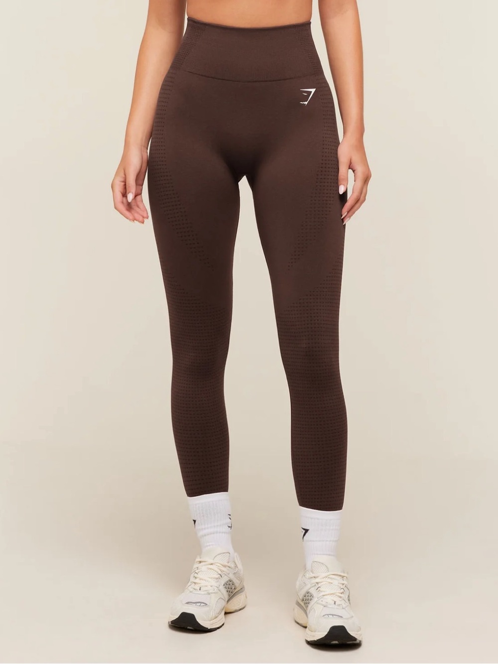 Gymshark Vital Seamless Leggings - Brown/Marl | Size M